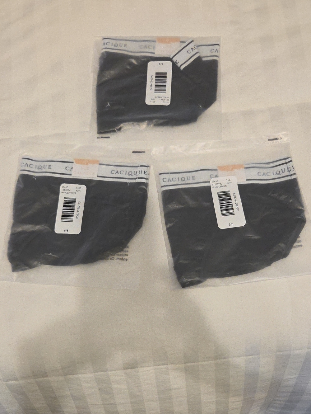 Cacique Black Men's Briefs - Set of 3